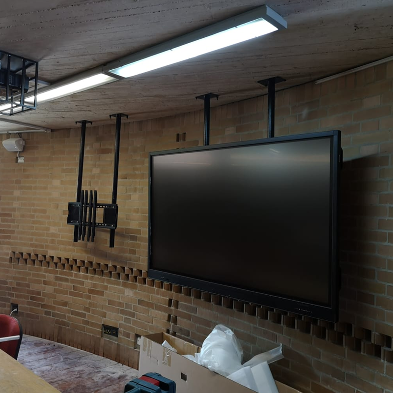 instalacion soporte de pared para cuadros