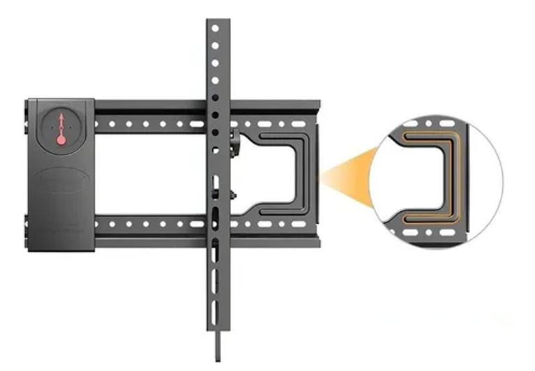Base de pared para televisor tipo push