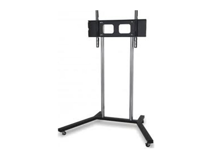 Base movil cromada para pantallas de tv